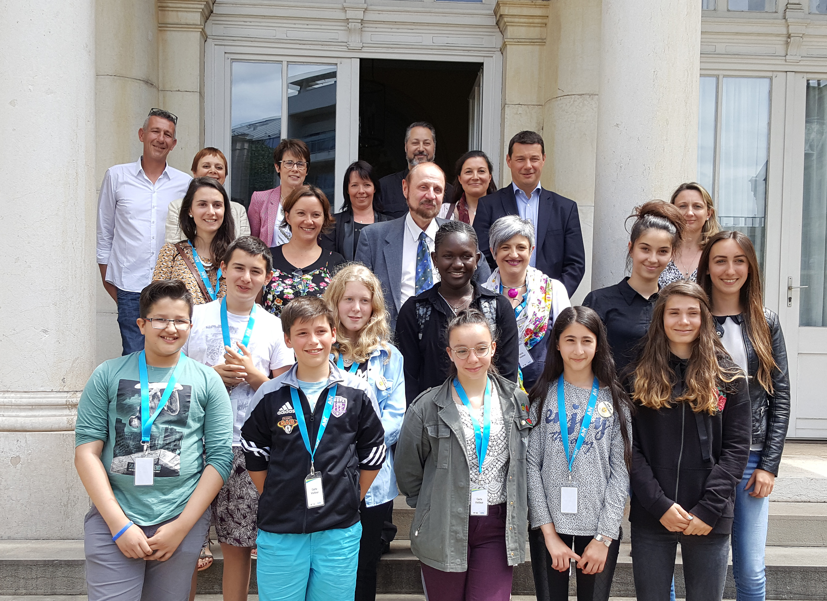 Élèves non au harcèlement photo de groupe