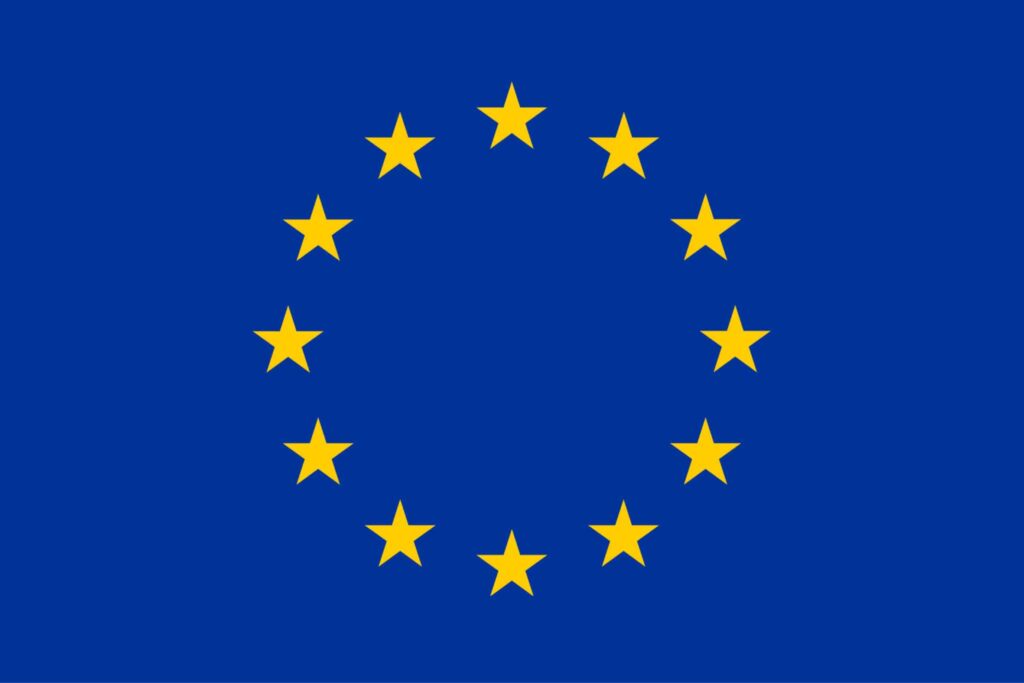 Europe Flag Yellow High