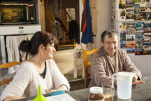 Chez Noel Gabant, famille d'accueil pour personnes souffrant d'handicap, pour le Conseil departemental de l'Ain. Coutelieu, Ain.