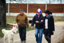 Chez Noel Gabant, famille d'accueil pour personnes souffrant d'handicap, pour le Conseil departemental de l'Ain. Coutelieu, Ain.