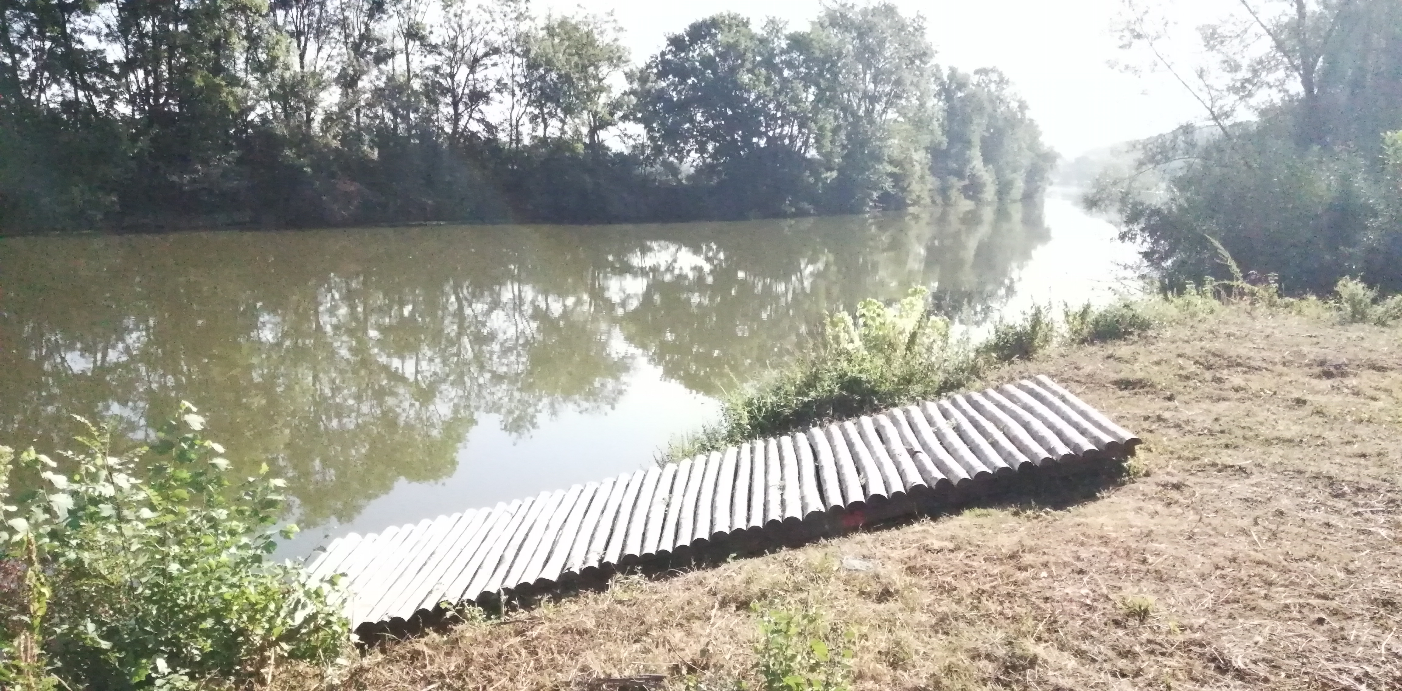 Dunes des charmes - Sermoyer - Rampe d'accès pour bateaux et canoës