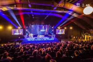 Assises Nationales des Départements de France dans l'Ain 2021 photo de la salle plénière