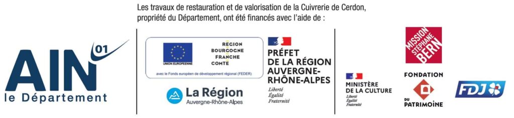 Financeurs Cuivrerie du Cerdon Ain