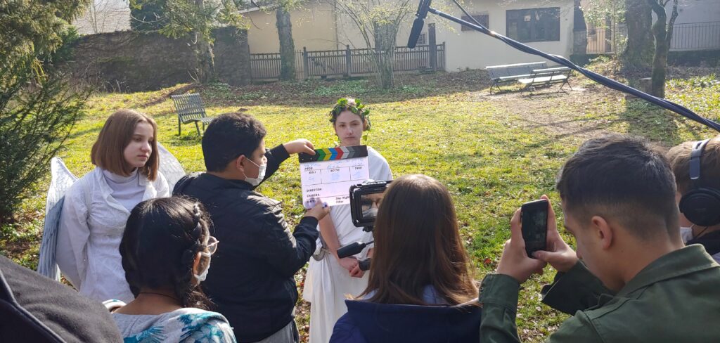 Tournage du court-métrage par les élèves du collége Xavier Bichat de Nantua