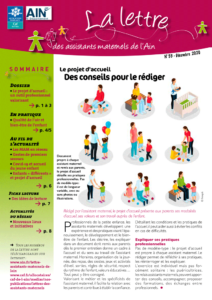 Couverture de la lettre des assistants maternels n°53 décembre-2020 Le projet d'accueil : un outil professionnel valorisant