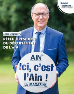 Une du magazine « Ici, c’est l’Ain, spécial élections 2021