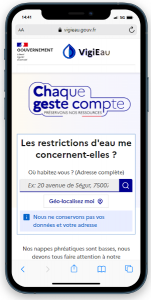 Visuel Mobile Site Vigieau Gouv