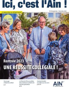 Couverture du magazine Ici c'est l'Ain n°20 sept - décembre 2023