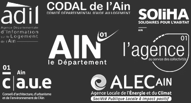 Logos des partenaires de la maison départementale du cadre de vie