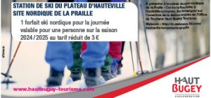 la praille un forfait ski nordique pour la journée valable pour une personne sur la saison 2024-2025 au tarif réduit de 3€