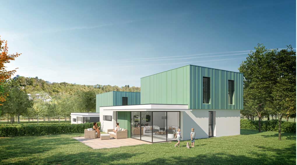 Vue du projet de logements de fonction