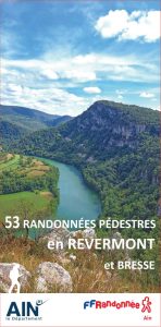 Vue de la rivière d'Ain au pied de la montagne
