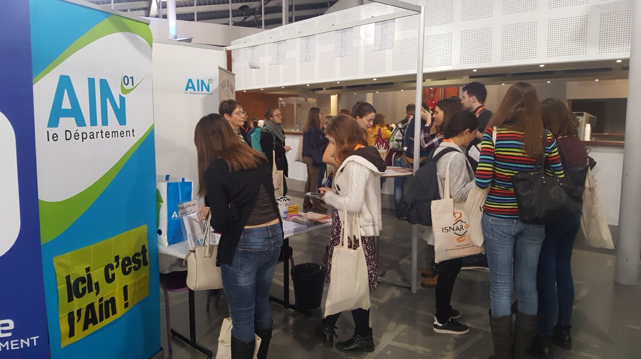Stand de l'Ain au Congrès des internes en médecine 2018