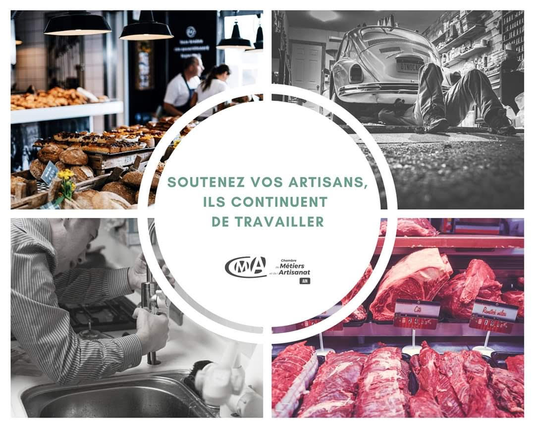 Les artisans de l'Ain continuent de travailler Les artisans de l'Ain continuent de travailler