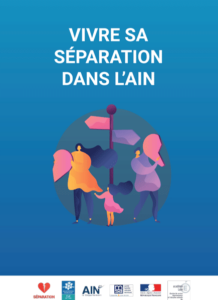 Couverture du Guide pratique à destination des parents aindinois séparés : Vivre sa séparation dans l'Ain