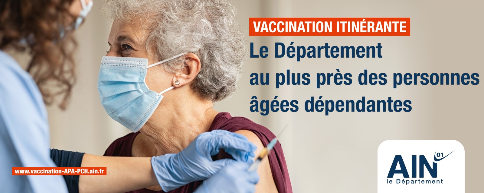 Vaccination itinérante dans l'Ain pour les plus de 75 ans APA PCH Vaccination itinérante dans l'Ain pour les plus de 75 ans APA PCH