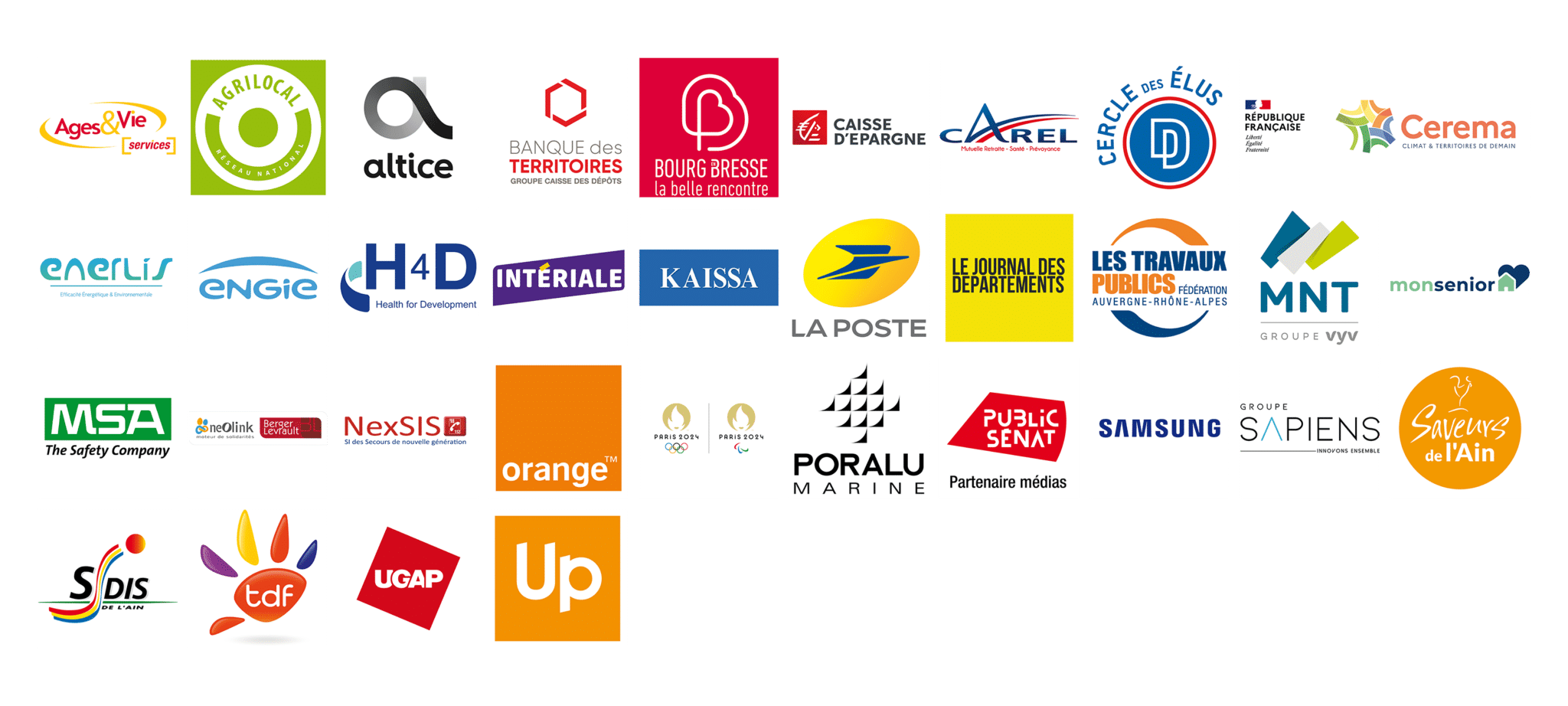 Partenaires des Assises des Départements de France 2021 Bourg en Bresse