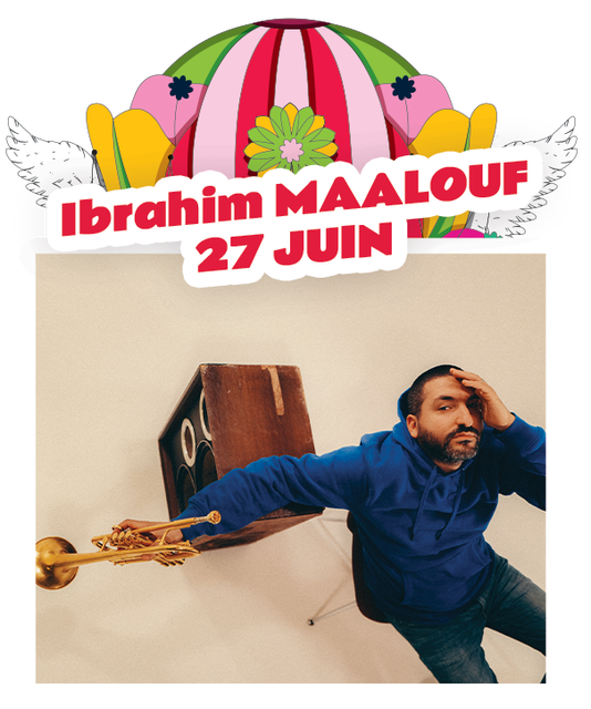 Ibrahim Maalouf au festival du Printemps de Pérouges, le mardi 27 juin 2023, dans l'Ain.