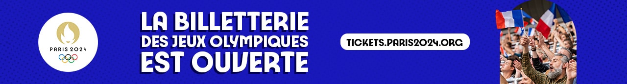 Bannière jeux olympiques paris 2024 France 1280x173 FR ouverture des inscriptions