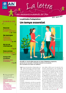 Couverture du magazine Lettre des assistants Maternels n°57 Janvier 2023