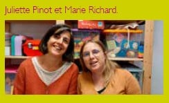 Juliette Pinot et Marie Richard, animatrices du relais petite enfance itinérant de Saint-Vulbas.